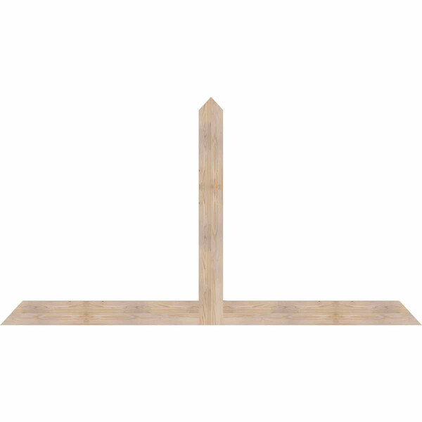 Ekena Millwork Portland Smooth Timber Gable Bracket, Douglas Fir, 96"W x 52"H x 1 1/2"D x 5 1/2"F, 13/12 Pitch GBW096X52X0206POR00SDF - main